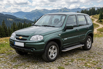Chevrolet Niva 1998–2020 Maydos V2 sivuportaat (2 kpl, alumiini ↗ ruostumaton teräs) kuva 1