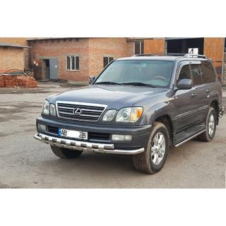 Etupuskurisuoja ST015 (ruostumaton teräs) Lexus LX470 1998–2007 kuva 2