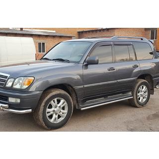 Sivukynnysten suojat (2 kpl, ruostumaton teräs) Lexus LX470 1998–2007 kuva 2