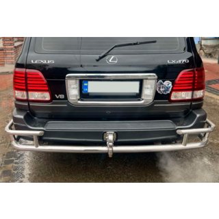 Takasuojakaari AK009-15 (ruostumaton teräs) Lexus LX470 1998–2007 kuva 2