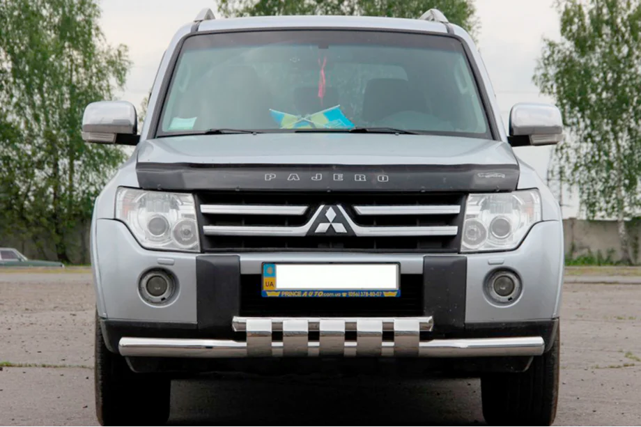 Mitsubishi Pajero Wagon IV 2006–2021 Etusuojakaari ST015-13 (ruostumaton teräs) Image