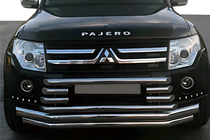 Mitsubishi Pajero Wagon IV 2006–2021 Etusuojakaari ST015-9 (ruostumaton teräs) kuva 1