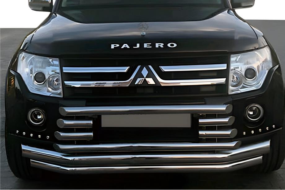 Mitsubishi Pajero Wagon IV 2006–2021 Etusuojakaari ST015-9 (ruostumaton teräs) Image