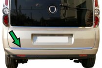 Opel Combo 2012–2018 Takaluukun reunan suojalista (ruostumaton teräs) kuva 4