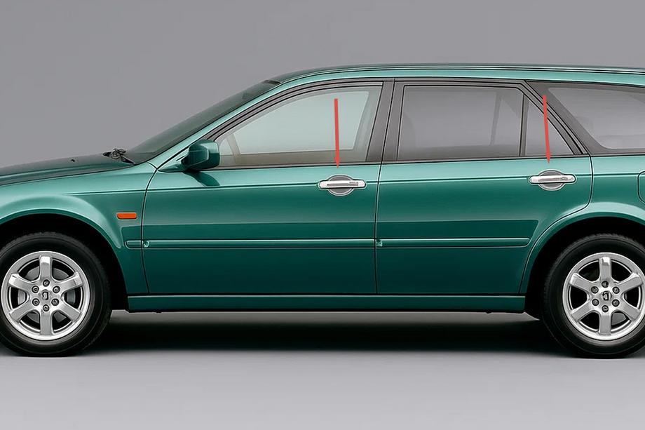 Honda Accord V 1997–2002 Kromiset ovenkahvan kuppisuojat (4 kpl, muovi) Image