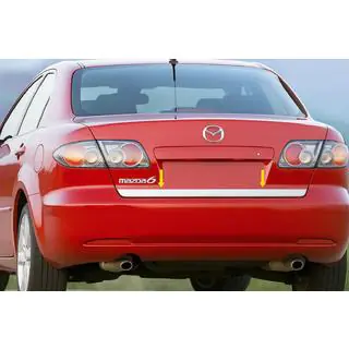 Takalukun reunalista (ruostumaton teräs) Mazda 6 2003–2008 kuva 1