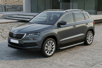 Skoda Karoq 2018– BlackLine-sivuporrassarja (2 kpl, alumiini) kuva 1