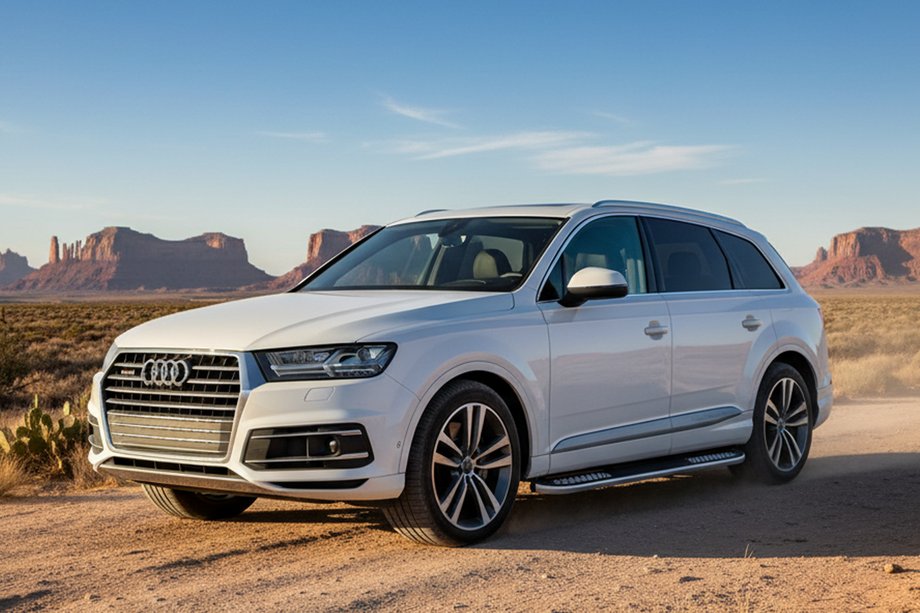 Audi Q7 2015–2026 Tayga V2 sivukynnykset (2 kpl, alumiini) Image