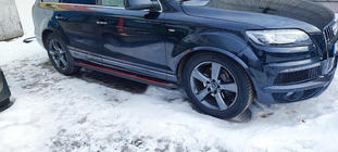 Audi Q7 2005–2015 Sivuaskelmat Maya Red (2 kpl, alumiini) kuva 2