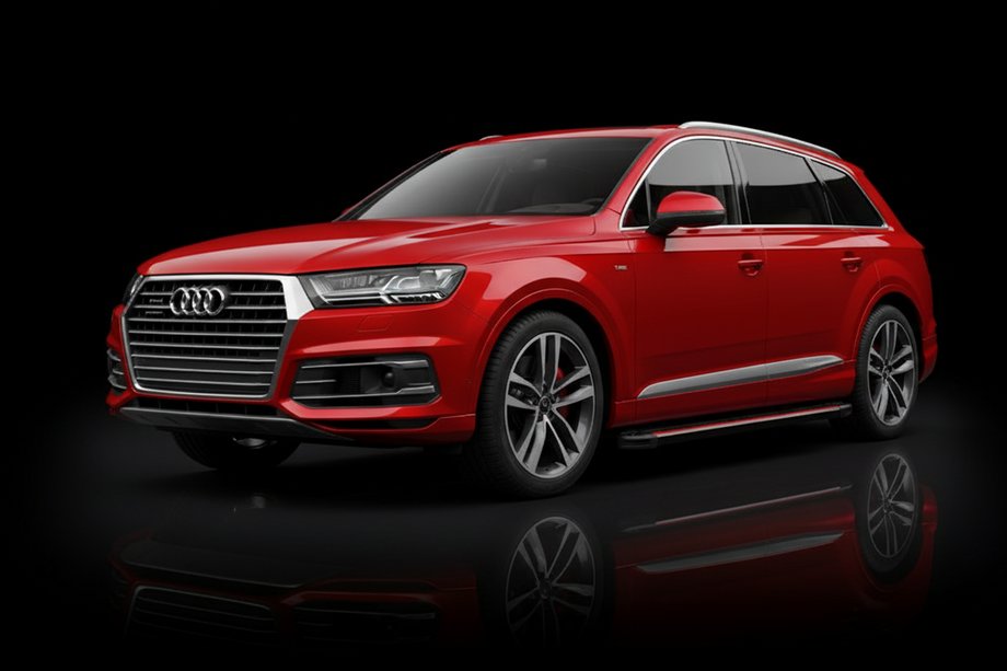 Audi Q7 2015–2026 Sivuaskelmat Maya Red (2 kpl, alumiini) Image
