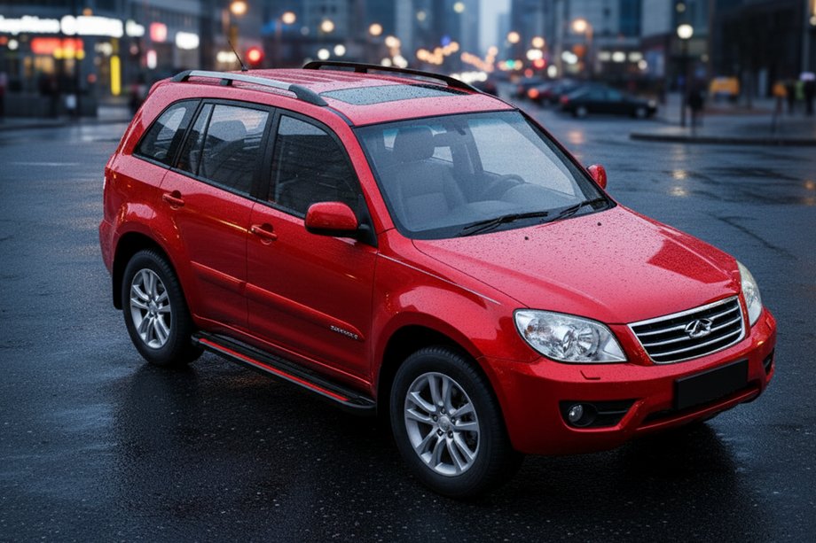 Chery Tiggo 1 2005–2016 Sivuaskelmat Maya Red (2 kpl, alumiini) Image