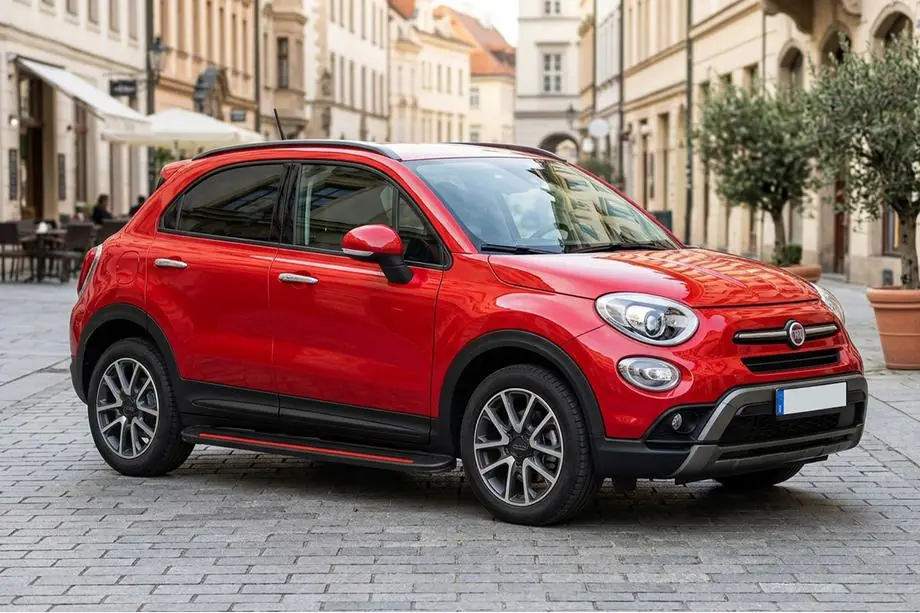 Fiat 500X 2014–2024 Sivuaskelmat Maya Red (2 kpl, alumiini) Image