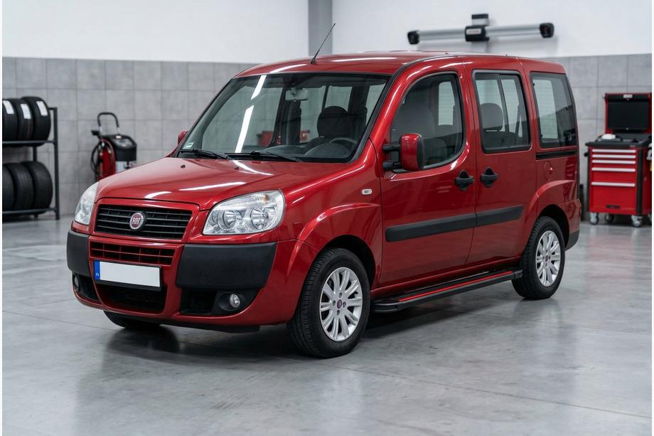 Fiat Doblo I 2005–2010 Sivuaskelmat Maya Red (2 kpl, alumiini) Image