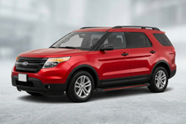 Ford Explorer 2011–2019 Sivuaskelmat Maya Red (2 kpl, alumiini) kuva 1
