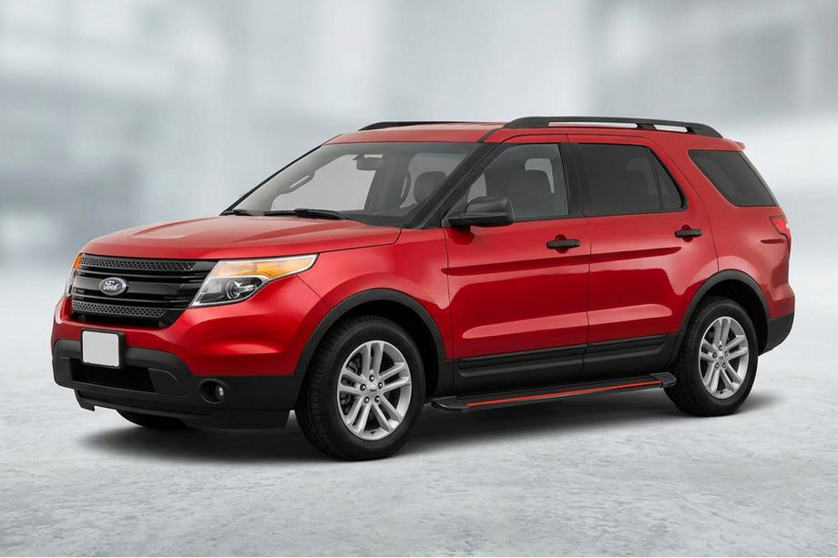 Ford Explorer 2011–2019 Sivuaskelmat Maya Red (2 kpl, alumiini) Image