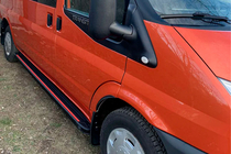 Ford Transit 2000–2014 Sivuaskelmat Maya Red (2 kpl, alumiini) L3/L4 (pitkä) kuva 1