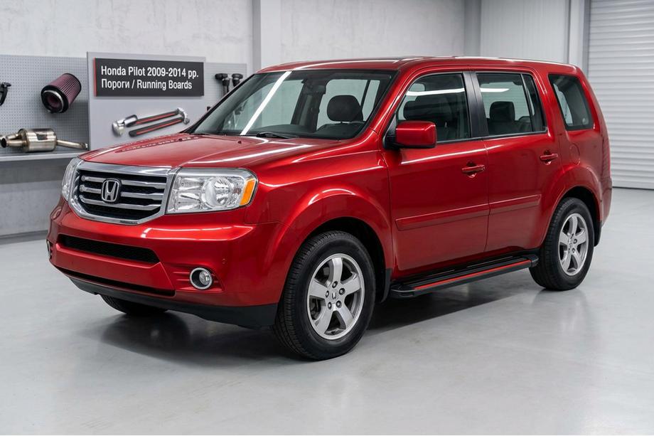Honda Pilot 2008–2015 Sivuaskelmat Maya Red (2 kpl, alumiini) Kuva 1