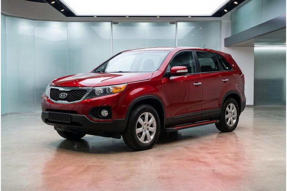 Kia Sorento II XM 2009–2014 Sivuaskelmat Maya Red (2 kpl, alumiini) 2010–2013 Image