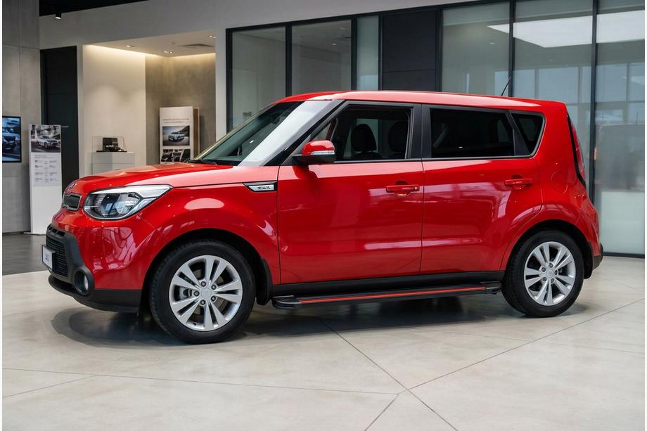 Kia Soul II 2013–2018 Sivuaskelmat Maya Red (2 kpl, alumiini) Image