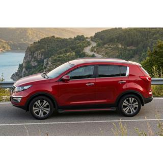 Maya Red-Black sivuportaat (2 kpl, alumiini) Kia Sportage 2010–2015 kuva 1