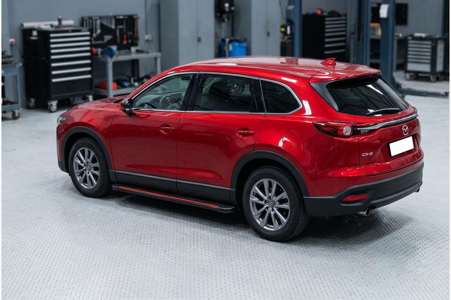 Mazda CX-9 2017– Sivuaskelmat Maya Red (2 kpl, alumiini) Image