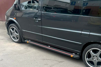 Mercedes Vito W638 1996–2003 Sivuaskelmat Maya Red (2 kpl, alumiini) kuva 4
