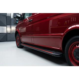 Maya Red-Black sivuportaat (2 kpl, alumiini) kuva 1