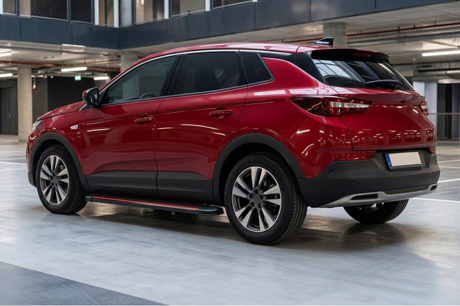 Opel Grandland X 2017– Sivuaskelmat Maya Red (2 kpl, alumiini) Image
