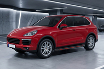 Porsche Cayenne 2010–2017 Sivuaskelmat Maya Red (2 kpl, alumiini) kuva 1