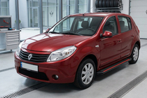 Renault Sandero 2007–2013 Sivuaskelmat Maya Red (2 kpl, alumiini) kuva 1