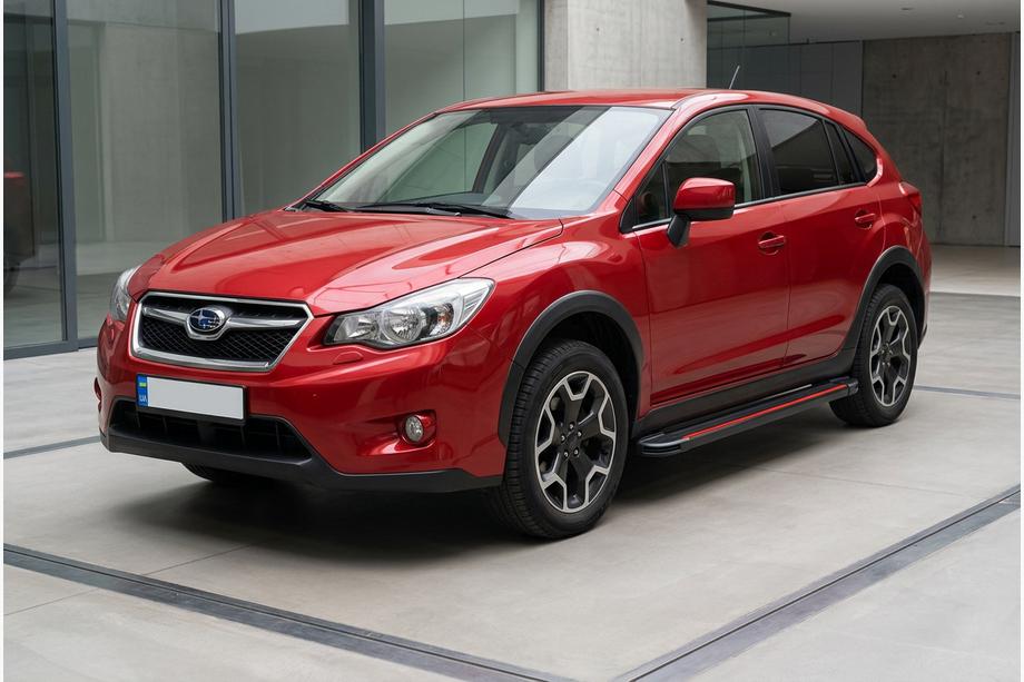 Subaru XV 2011–2017 Sivuaskelmat Maya Red (2 kpl, alumiini) Image