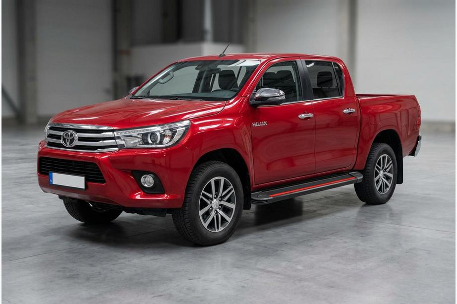 Toyota Hilux 2015– Sivuaskelmat Maya Red (2 kpl, alumiini) Image