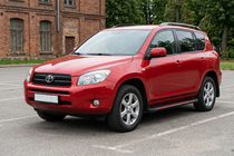Toyota Rav 4 2006–2013 Sivuaskelmat Maya Red (2 kpl, alumiini) kuva 1