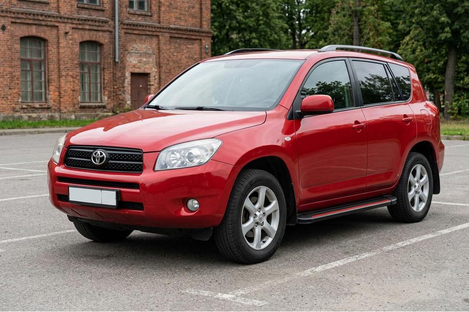 Toyota Rav 4 2006–2013 Sivuaskelmat Maya Red (2 kpl, alumiini) Image