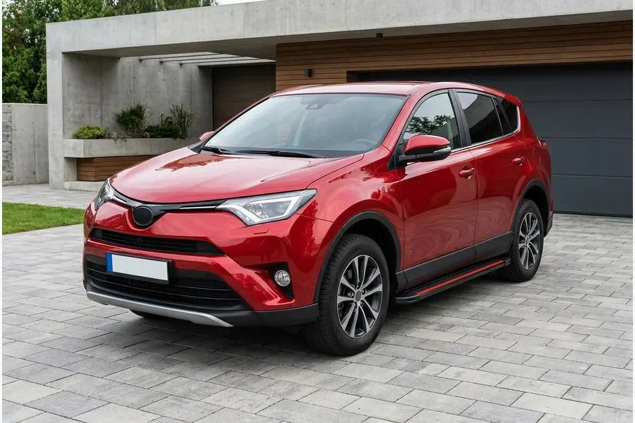 Toyota Rav 4 2013–2018 Sivuaskelmat Maya Red (2 kpl, alumiini) Image
