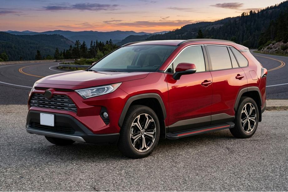 Toyota Rav 4 2019–2025 Sivuaskelmat Maya Red (2 kpl, alumiini) Image