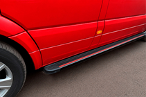 Volkswagen Crafter 2006–2016 Sivuaskelmat Maya Red (2 kpl, alumiini) kuva 2