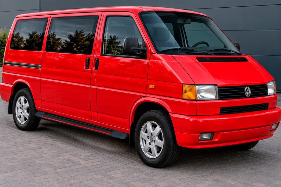 Volkswagen T4 Transporter 1990–2003 Sivuaskelmat Maya Red (2 kpl, alumiini) Image