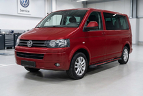 Volkswagen T5 2010–2015 Sivuaskelmat Maya Red (2 kpl, alumiini) Lyhyt akseliväli kuva 1