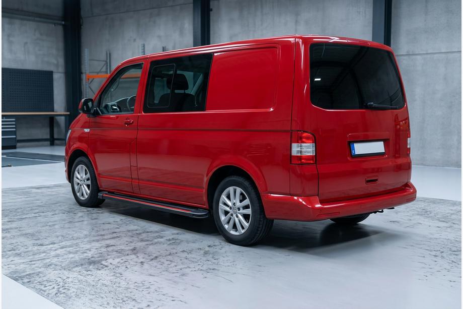 Volkswagen T6 2015–2024 Sivuaskelmat Maya Red (2 kpl, alumiini) Pitkä akseliväli Image