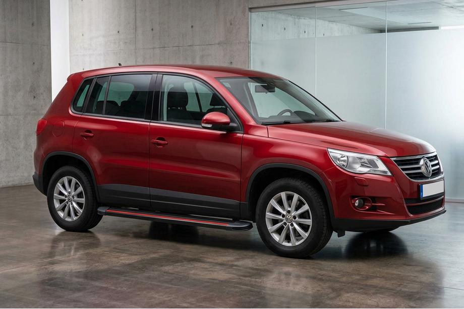 Volkswagen Tiguan 2007–2016 Sivuaskelmat Maya Red (2 kpl, alumiini) Image