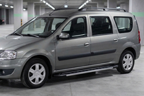 Lada Largus 2012– Sivukynnykset RedLine V1 (2 kpl, alumiini) kuva 1