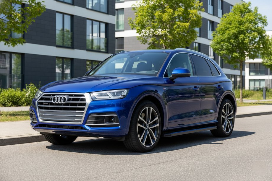 Audi Q5 2017–2025 Maya Blue sivuaskelmat (2 kpl, alumiini) Image