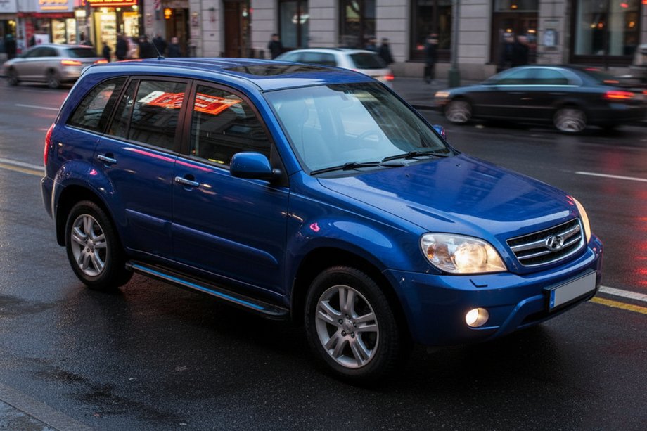 Chery Tiggo 1 2005–2016 Maya Blue sivuaskelmat (2 kpl, alumiini) Kuva 1