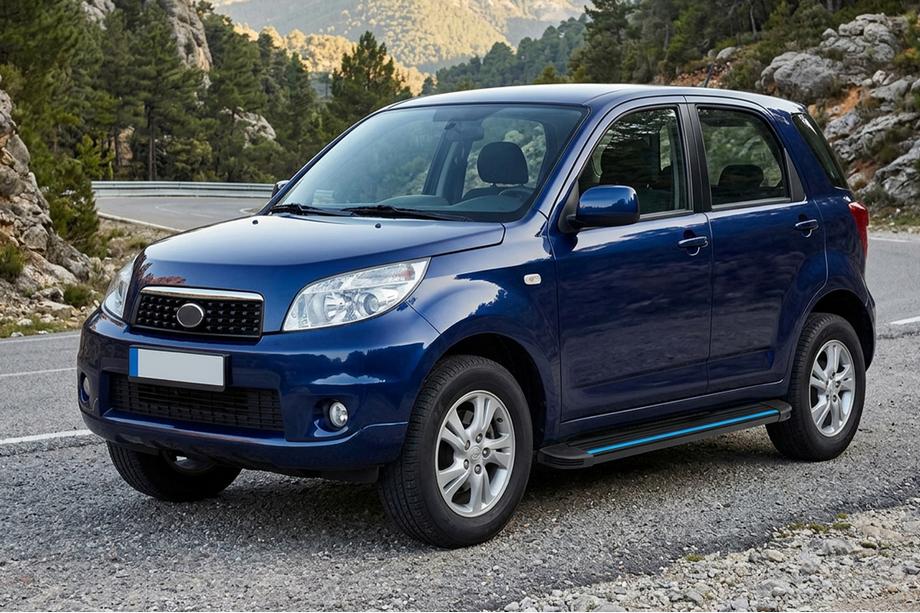 Daihatsu Terios 2006–2017 Maya Blue sivuaskelmat (2 kpl, alumiini) Image
