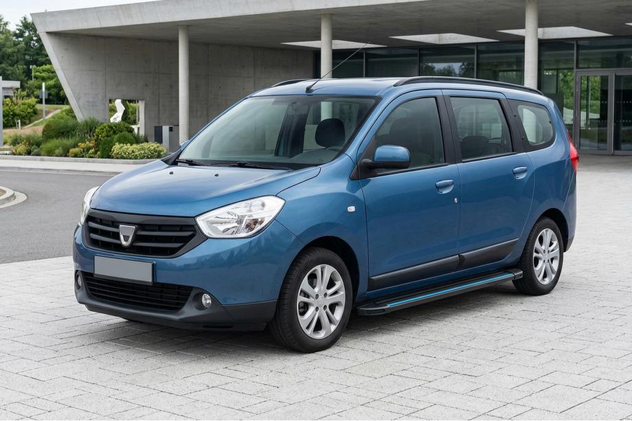 Dacia Lodgy 2012–2022 Maya Blue sivuaskelmat (2 kpl, alumiini) Kuva 1