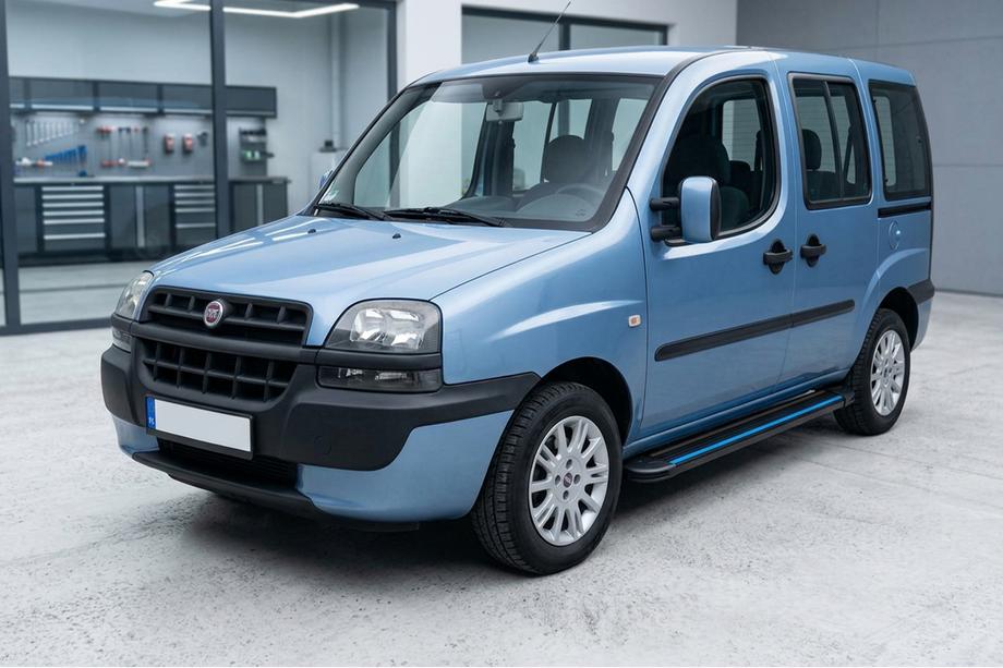 Fiat Doblo I 2005–2010 Maya Blue sivuaskelmat (2 kpl, alumiini) Image