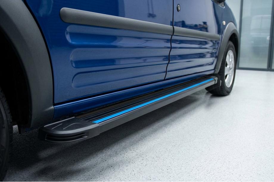 Ford Connect 2002–2006 Maya Blue sivuaskelmat (2 kpl, alumiini) Vakiokiinnityssarja Image