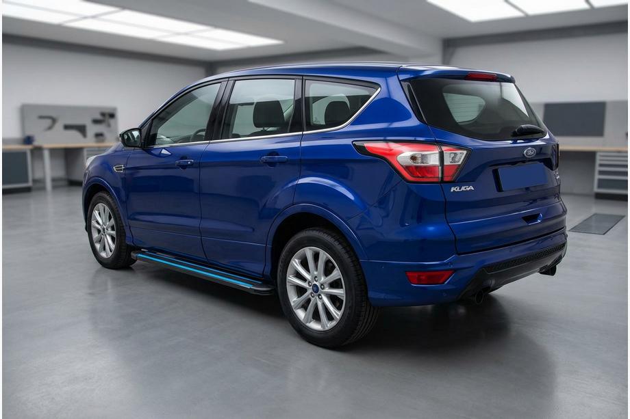 Ford Kuga/Escape 2013–2019 Maya Blue sivuportaat (2 kpl, alumiini) Maalatuilla ovipaneeleilla Image