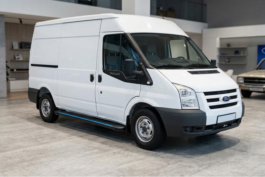 Ford Transit 2000–2014 Maya Blue sivuaskelmat (2 kpl, alumiini) L1 (lyhyt) Image